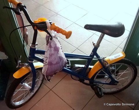 BICICLETTA CON ROTELLE DINOBIKE 14 BICICLETTA CON ROTELLE DINOBIKE 14
